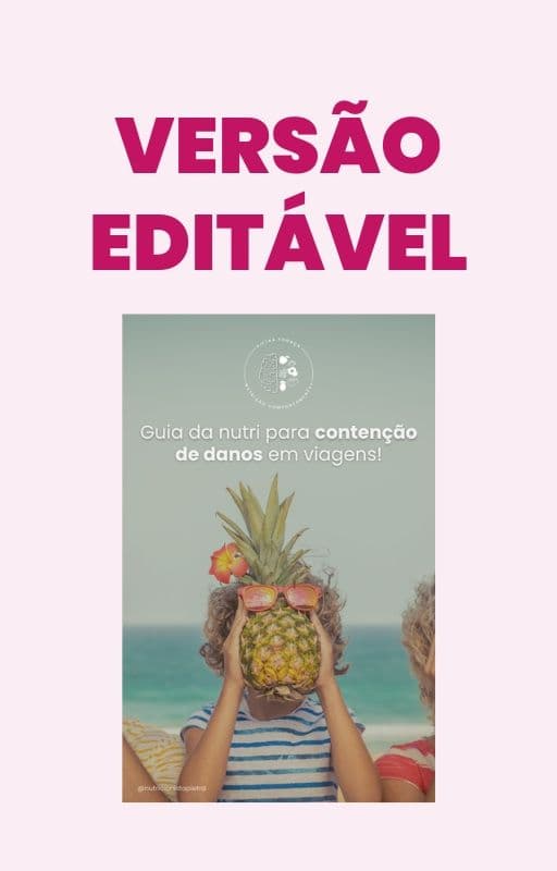 Modelo editável do ebook "Guia de contenção de dano para viagens"